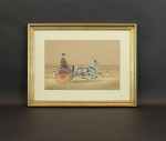 Equestrian Watercolour Painting By Henry William Standing