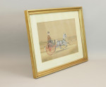 Equestrian Watercolour Painting By Henry William Standing