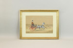 Equestrian Watercolour Painting By Henry William Standing