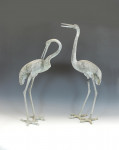 Pair Of Metal Birds, Cranes