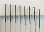 Set Of Eight Hickory Vulcan Golf Clubs