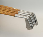 Set Of Eight Hickory Vulcan Golf Clubs