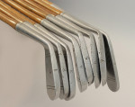 Set Of Eight Hickory Vulcan Golf Clubs