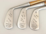 Set Of Eight Hickory Vulcan Golf Clubs