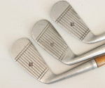 Set Of Eight Hickory Vulcan Golf Clubs