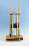 Antique Croquet Set On Stand