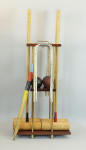 Antique Croquet Set On Stand
