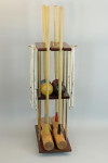 Antique Croquet Set On Stand