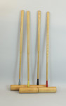 Antique Croquet Set On Stand