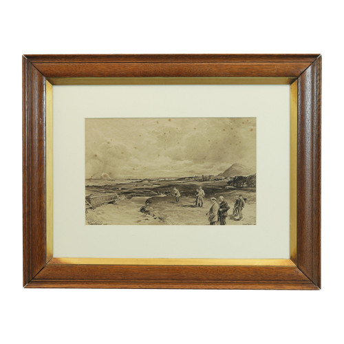 Antique Golf Print After Michael Brown