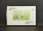 Signed Snaffles Pig Sticking Print - Finest View In Asia