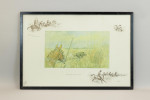 Signed Snaffles Pig Sticking Print - Finest View In Asia