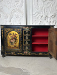 Mid 19th Century French side cabinet with exceptional hand painted floral detail.