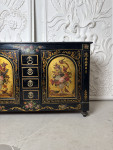 Mid 19th Century French side cabinet with exceptional hand painted floral detail.