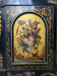Mid 19th Century French side cabinet with exceptional hand painted floral detail.