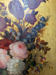 Mid 19th Century French side cabinet with exceptional hand painted floral detail.