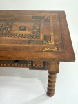 An eighteenth century Italian walnut marquetry table