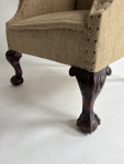 Nineteenth century English mahogany wingchair