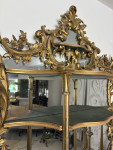 Mid nineteenth century giltwood carved wood wood rococo wall mirror