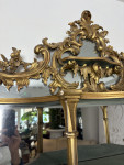 Mid nineteenth century giltwood carved wood wood rococo wall mirror