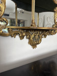 Mid nineteenth century giltwood carved wood wood rococo wall mirror