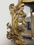 Mid nineteenth century giltwood carved wood wood rococo wall mirror