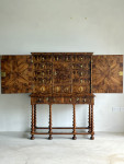 C17th Oyster cabinet on  stand