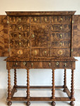 C17th Oyster cabinet on  stand