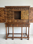 C17th Oyster cabinet on  stand