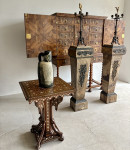 C17th Oyster cabinet on  stand