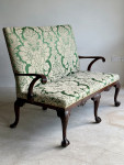 Eighteenth century Irish mahogany settee