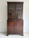 Georgian mahogany Chippendale bookcase