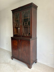 Georgian mahogany Chippendale bookcase