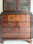 Georgian mahogany Chippendale bookcase