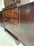 Georgian mahogany Chippendale bookcase