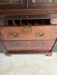 Georgian mahogany Chippendale bookcase