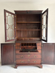Georgian mahogany Chippendale bookcase