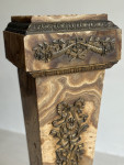C19th pair of marble (onyx) plinths