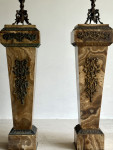 C19th pair of marble (onyx) plinths
