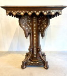 C19th walnut Hoshiarpur occasional table