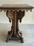C19th walnut Hoshiarpur occasional table