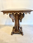 C19th walnut Hoshiarpur occasional table