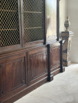 Large exceptional regency mahogany breakfront bookcase by Gillows