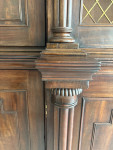 Large exceptional regency mahogany breakfront bookcase by Gillows