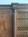 Large exceptional regency mahogany breakfront bookcase by Gillows