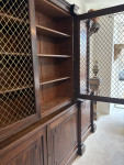 Large exceptional regency mahogany breakfront bookcase by Gillows