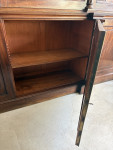 Large exceptional regency mahogany breakfront bookcase by Gillows