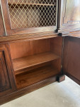 Large exceptional regency mahogany breakfront bookcase by Gillows