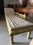 C19 th painted Faux bamboo daybed