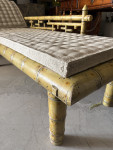 C19 th painted Faux bamboo daybed